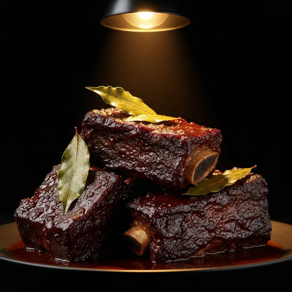 Beef Short Ribs with Soy and Bay