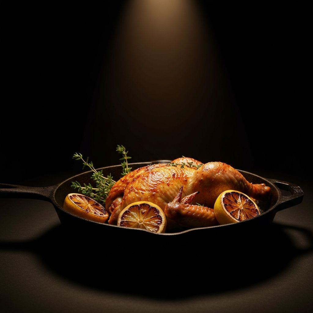 Cast Iron Chicken with Lemon and Thyme